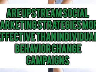 Are Upstream Social Marketing Strategies More Effective Than Individual Behavior Change Campaigns